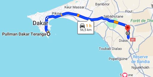 allo taxi Hôtel  Pullman AIBD téléphone 77 794 22 17